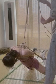 强制高潮调教『涵涵』绳艺捆绑合集，SP开腿勒嘴束缚 阴道塞炮机全程淫叫 激发优雅人妻M属性 多种道具调教2